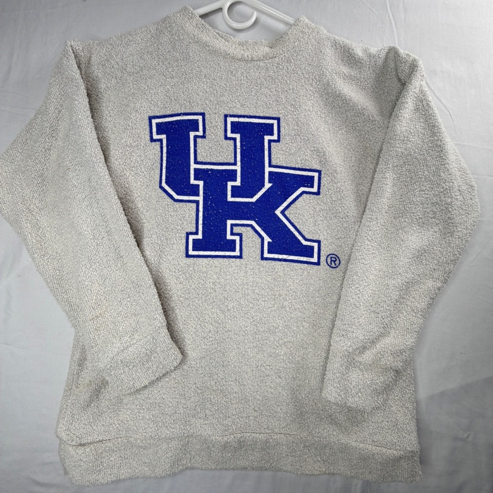WOOLLY THREADS Mens UK Wildcats Crewneck Sweatshirt Size M Made in USA